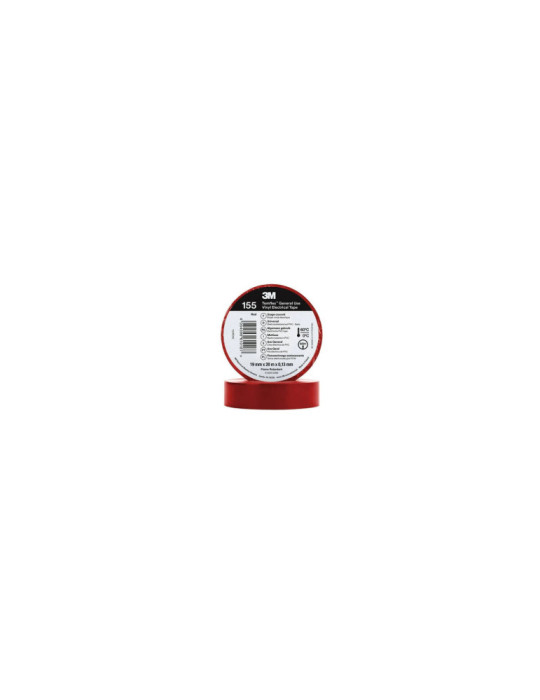 Ruban Adhésif Temflex™ 155 PVC 19mm x 20m 3M 7100184744 Ruban Adhésif Temflex™ 155 PVC 19mm x 20m 3M 7100184744