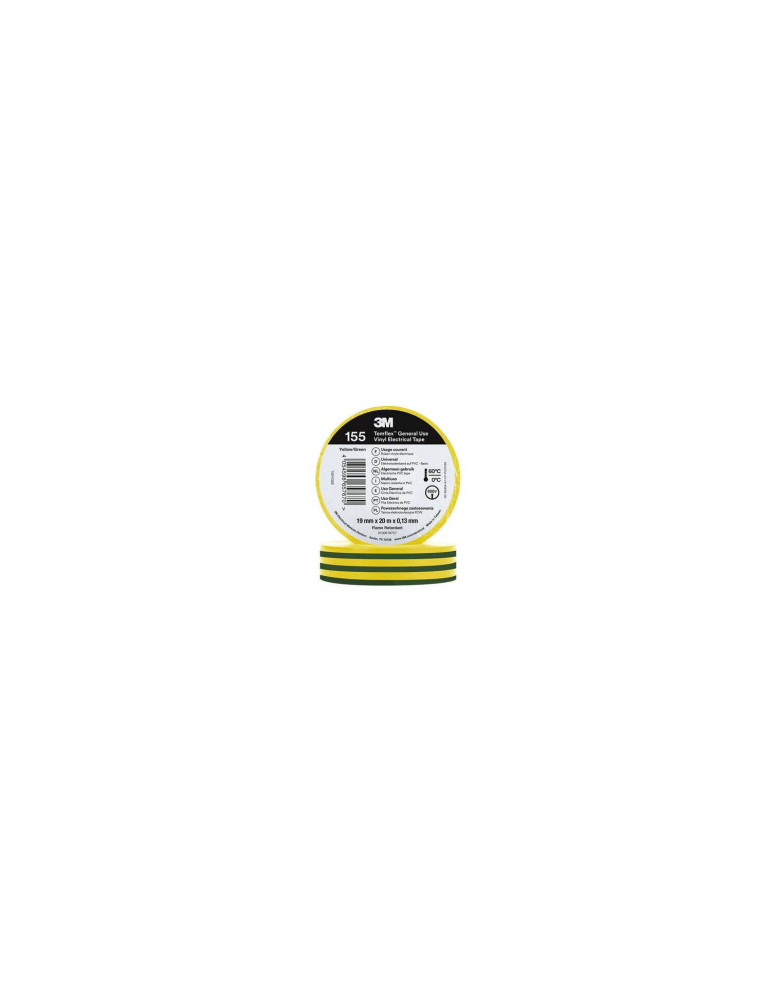 Ruban Adhésif Temflex™ 155 PVC 19mm x 20m 3M 7100184744 Ruban Adhésif Temflex™ 155 PVC 19mm x 20m 3M 7100184744