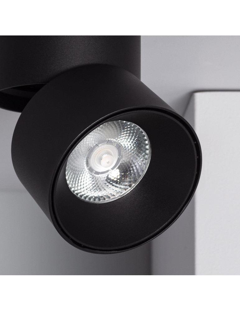 Applique LED Aluminium Ronde New Onuba 15W Noire