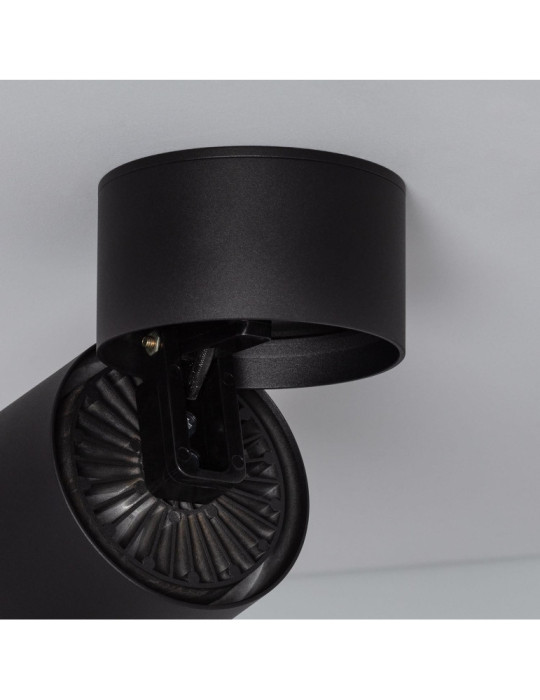 Applique LED Aluminium Ronde New Onuba 15W Noire