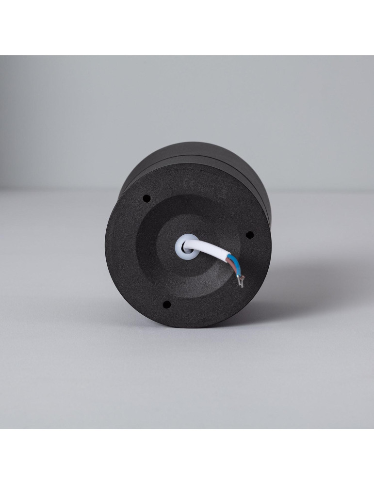 Applique LED Aluminium Ronde New Onuba 15W Noire