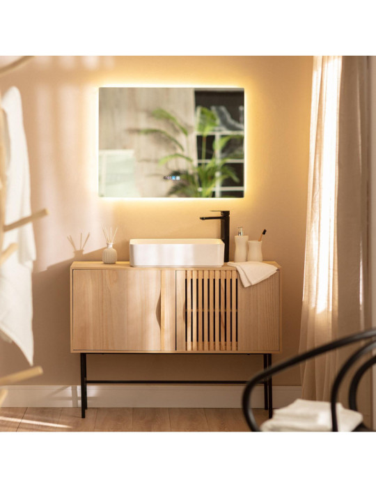 Miroir Salle de Bain avec Éclairage LED Anti-buée Sarakiniko 60x80 cm