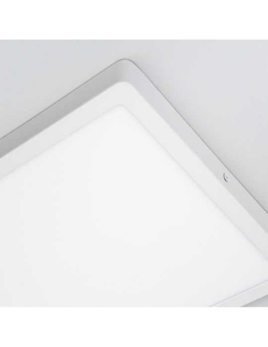 Plafonnier LED Carré Aluminium Slim 24W CCT Sélectionnable Galán 280x280 mm SwitchDimm