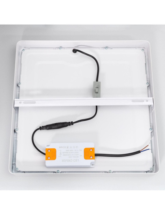 Plafonnier LED Carré Aluminium Slim 24W CCT Sélectionnable Galán 280x280 mm SwitchDimm