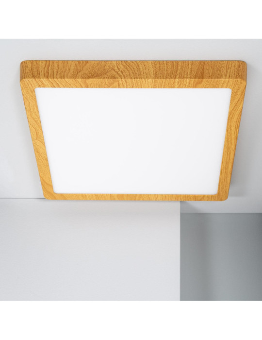 Plafonnier LED Carré Aluminium Slim 24W CCT Sélectionnable Galán 280x280 mm SwitchDimm