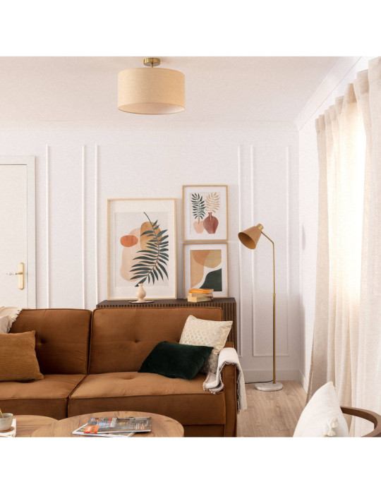 Lampadaire Aluminium et Marbre Vinci