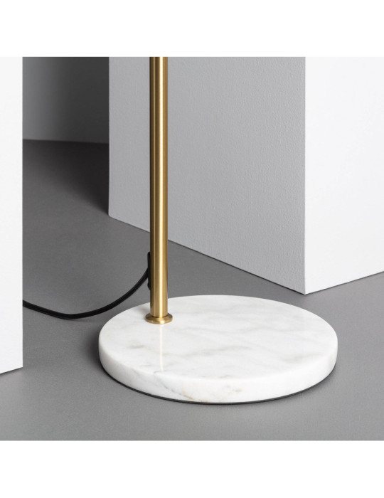 Lampadaire Aluminium et Marbre Vinci