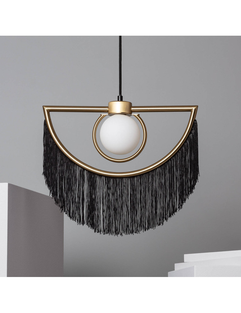 Suspension Métal Dalila avec Franges