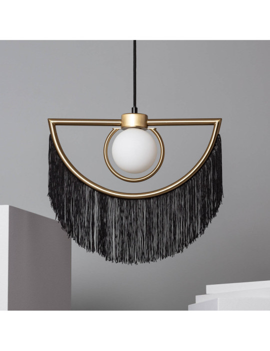 Suspension Métal Dalila avec Franges