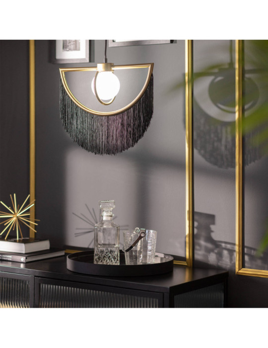 Suspension Métal Dalila avec Franges