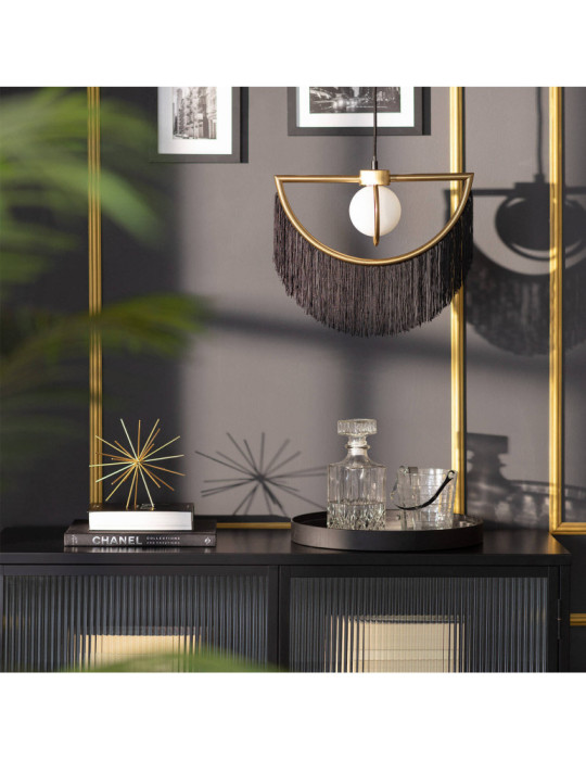 Suspension Métal Dalila avec Franges