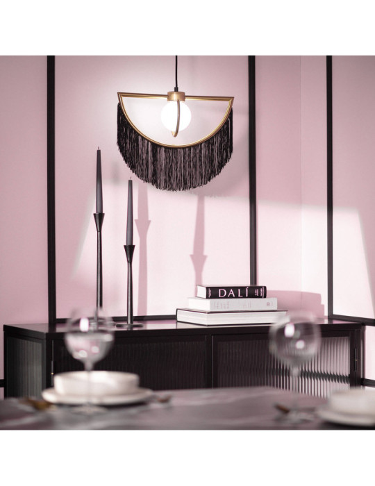 Suspension Métal Dalila avec Franges