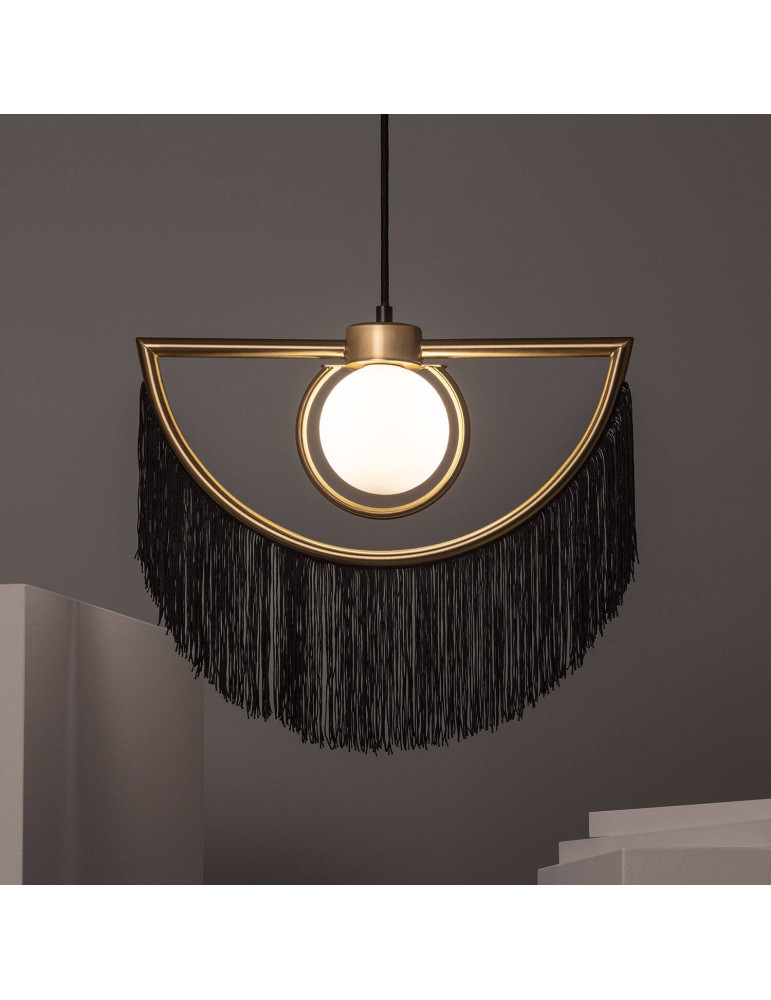 Suspension Métal Dalila avec Franges