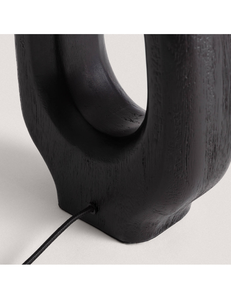 Lampe à Poser en bois Black Darshan ILUZZIA