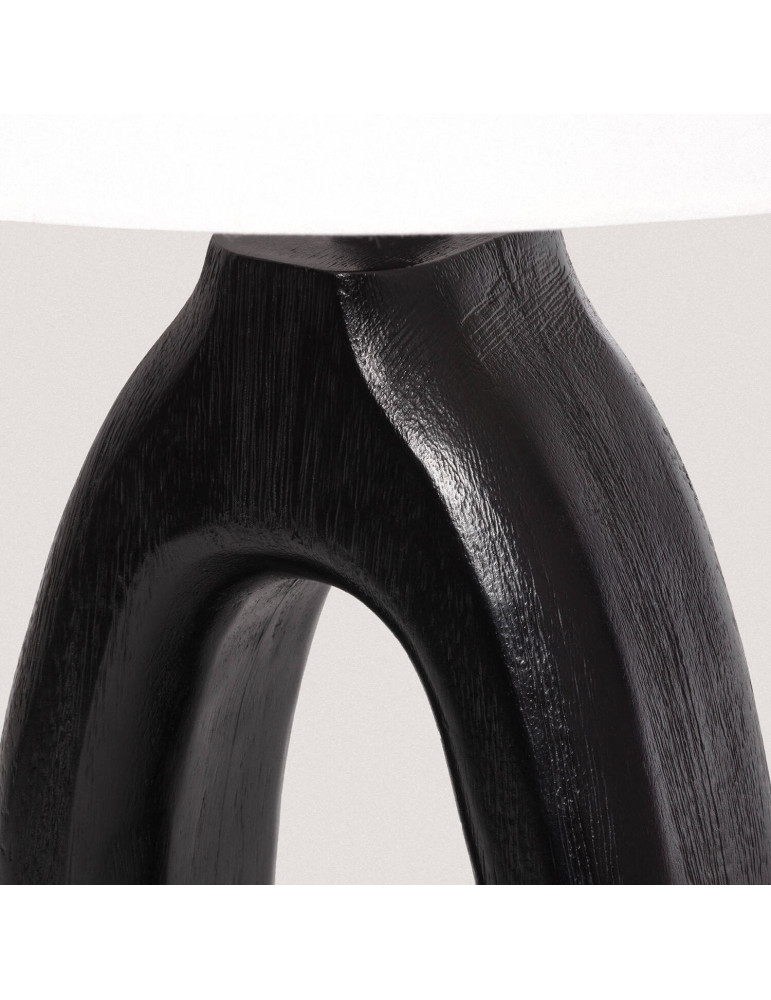 Lampe à Poser en bois Black Darshan ILUZZIA
