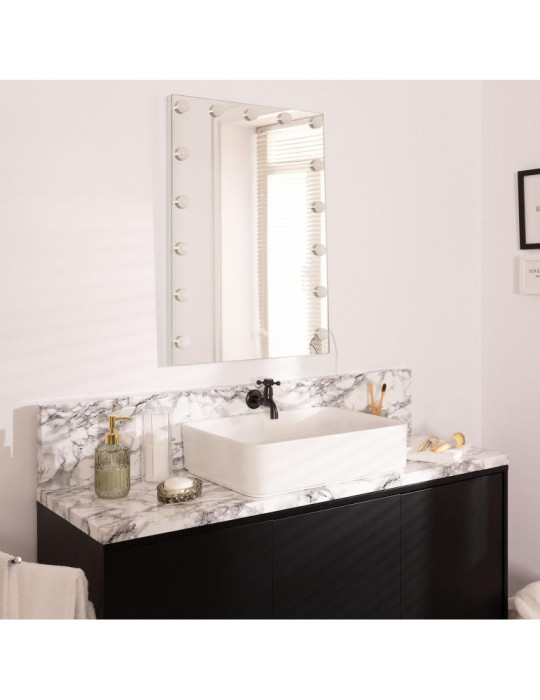 Miroir Salle de Bain avec Éclairage LED Essauira 70x50cm