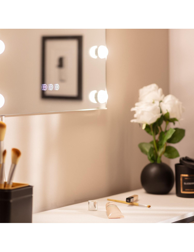 Miroir Salle de Bain avec Éclairage LED Essauira 70x50cm