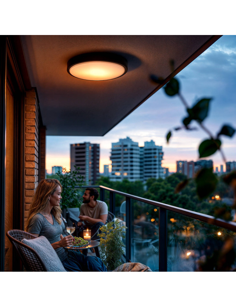 Plafonnier LED Extérieur Rond 21W Juno IP65 Ø320mm