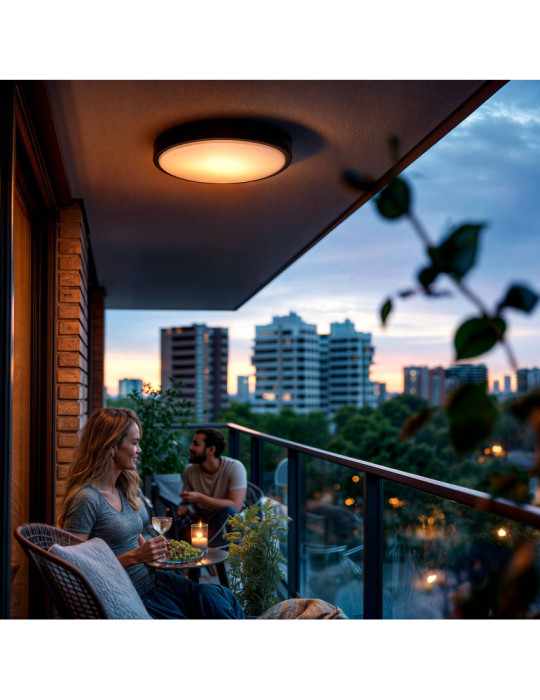 Plafonnier LED Extérieur Rond 21W Juno IP65 Ø320mm