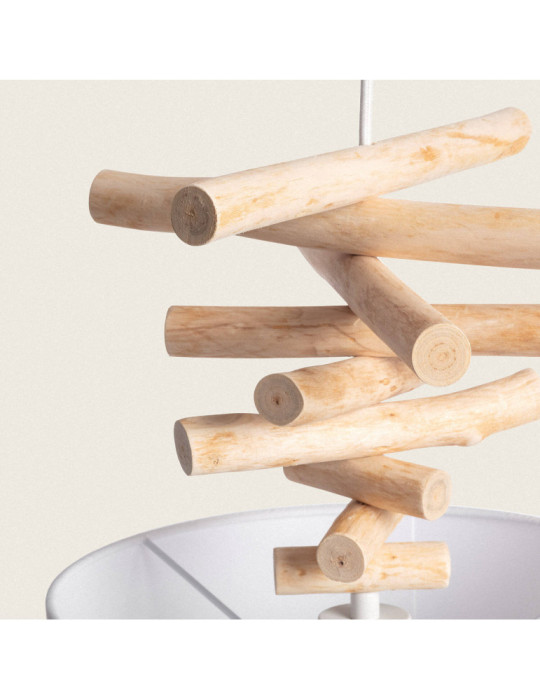 Suspension Bois et Tissu Bredbo