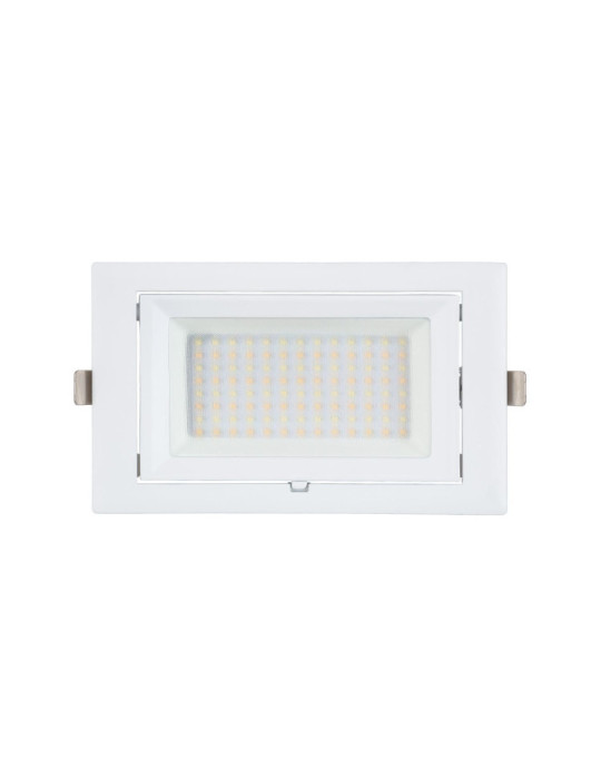 Spot Downlight LED 20W Rectangulaire Orientable SAMSUNG 130 lm/W LIFUD Coupe 210x125 mm
