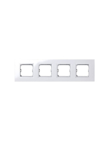 Cadre pour Pièce Intermédiaire 4 Emplacements Blanc SIMON 27 Play 2701640-030