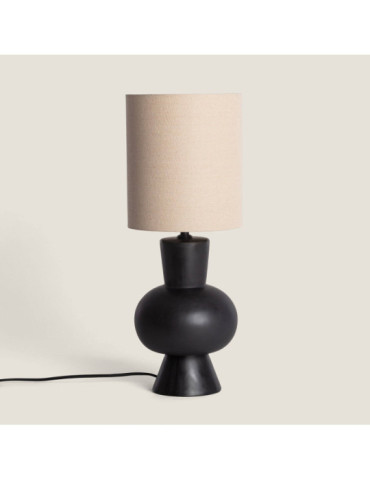 Lampe à Poser Céramique et Lin Amabel