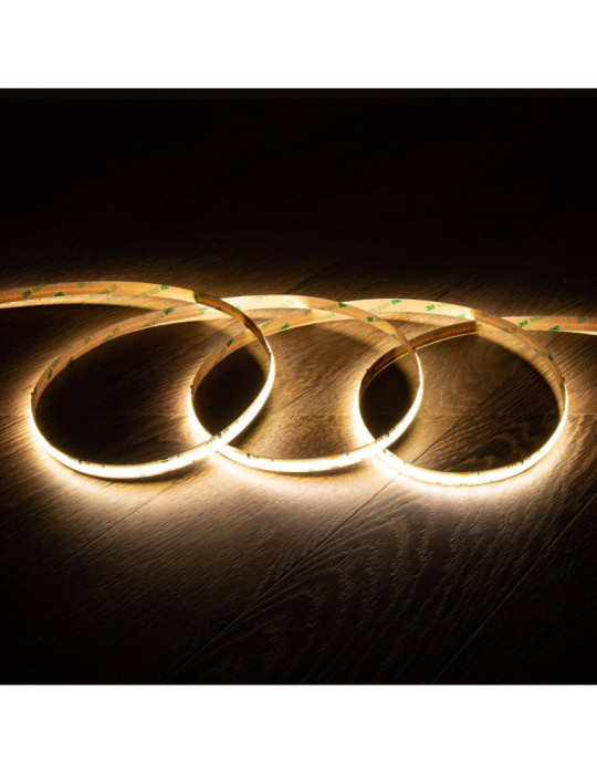 Ruban LED 24V DC COB Digital SPI 360 LED/m 5m IP20 Largeur 10mm Coupe tous les 8 cm