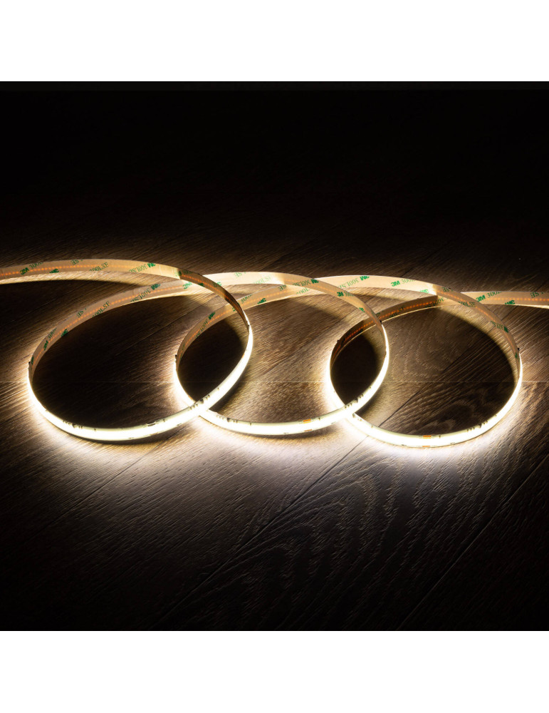 Ruban LED 24V DC COB Digital SPI 360 LED/m 5m IP20 Largeur 10mm Coupe tous les 8 cm