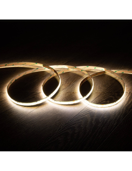 Ruban LED 24V DC COB Digital SPI 360 LED/m 5m IP20 Largeur 10mm Coupe tous les 8 cm