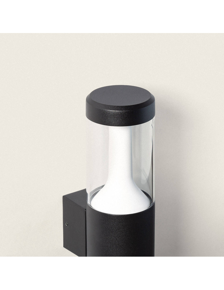 Applique Murale Extérieure LED 8W Éclairage Rectangulaire Noire Cergo