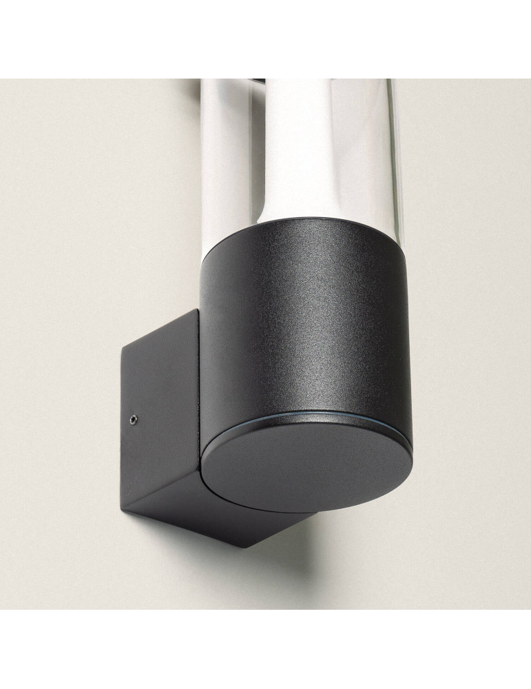 Applique Murale Extérieure LED 8W Éclairage Rectangulaire Noire Cergo