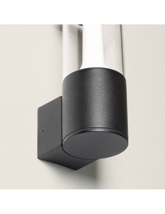 Applique Murale Extérieure LED 8W Éclairage Rectangulaire Noire Cergo