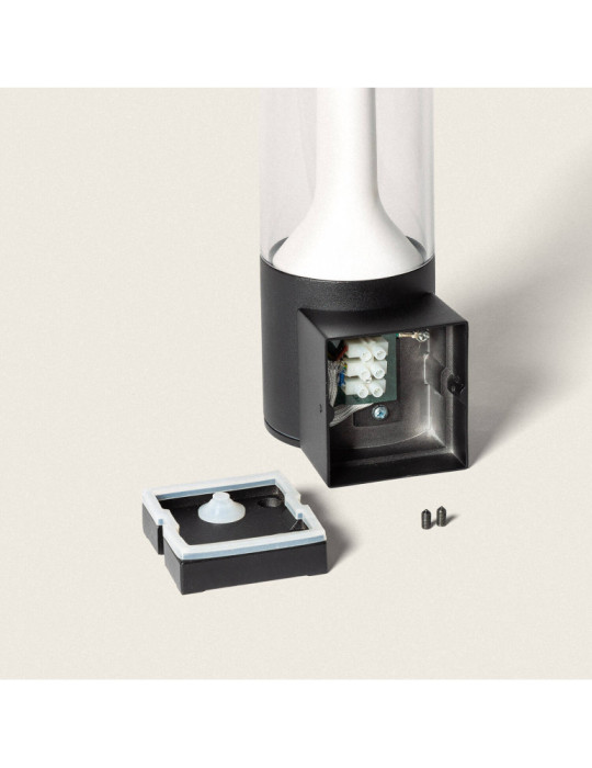 Applique Murale Extérieure LED 8W Éclairage Rectangulaire Noire Cergo