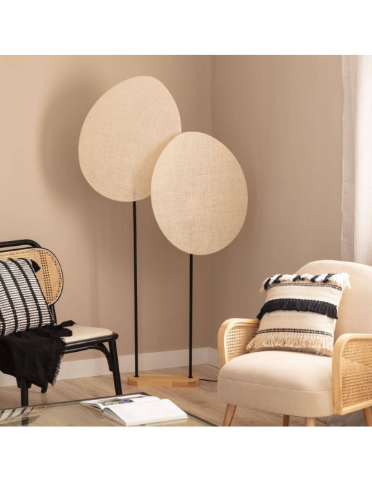 Lampadaire Métal et Textile Elliptica