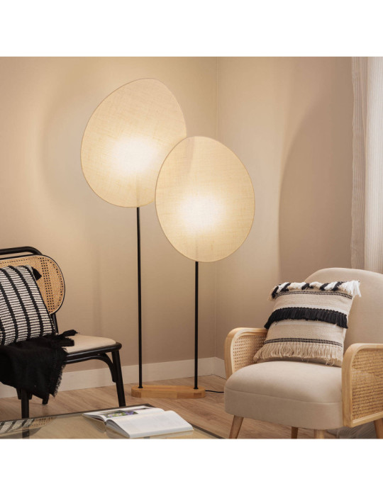 Lampadaire Métal et Textile Elliptica