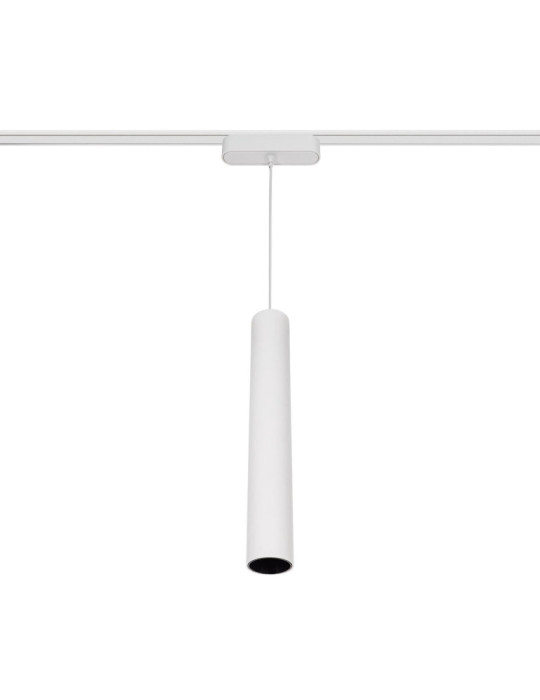 Spot LED Suspendu sur Rail Magnétique 25mm Extra-Plat 15W 48V Quartz Blanc