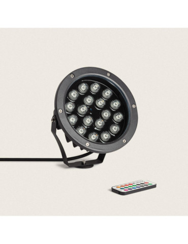 Spot Extérieur LED 18W RGB Colmar sur Piquet