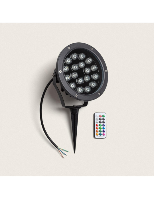Spot Extérieur LED 18W RGB Colmar sur Piquet