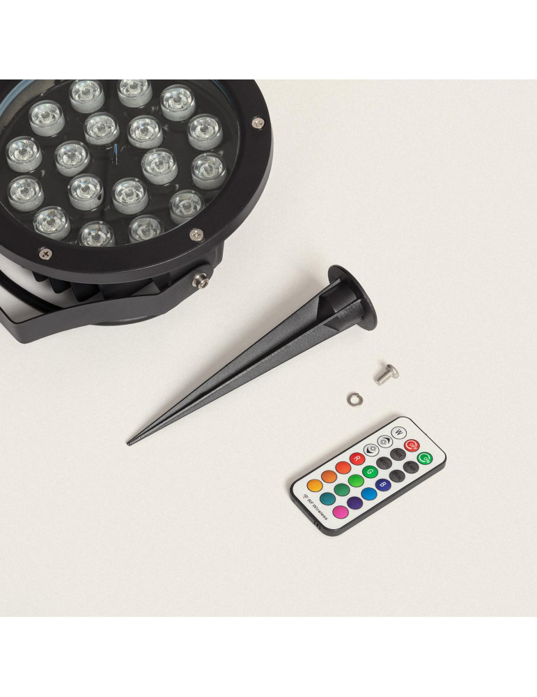 Spot Extérieur LED 18W RGB Colmar sur Piquet