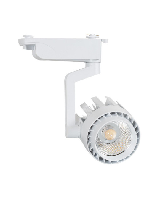 Spot LED sur Rail Monophasé 30W Dora Blanc
