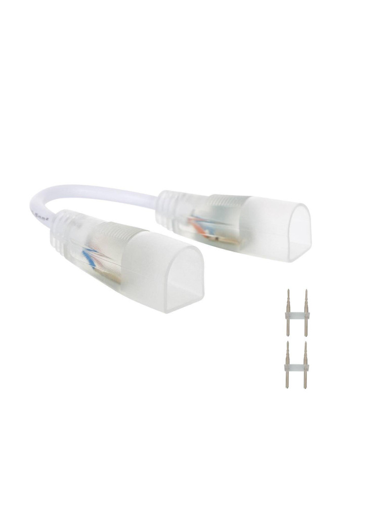 Câble Connecteur Gaine Néon LED Flexible Dimmable 7.5W/m 220V AC 100 LED/m Semi-circulaire 180° Monochrome IP67