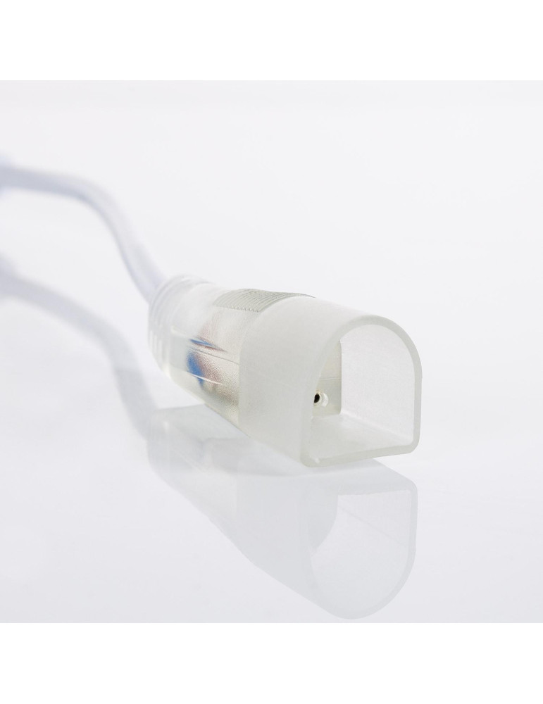 Câble Connecteur Gaine Néon LED Flexible Dimmable 7.5W/m 220V AC 100 LED/m Semi-circulaire 180° Monochrome IP67