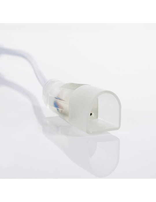 Câble Connecteur Gaine Néon LED Flexible Dimmable 7.5W/m 220V AC 100 LED/m Semi-circulaire 180° Monochrome IP67