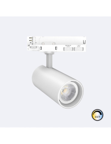Spot LED sur Rail Triphasé 30W Fasano CCT Dimmable DALI Blanc