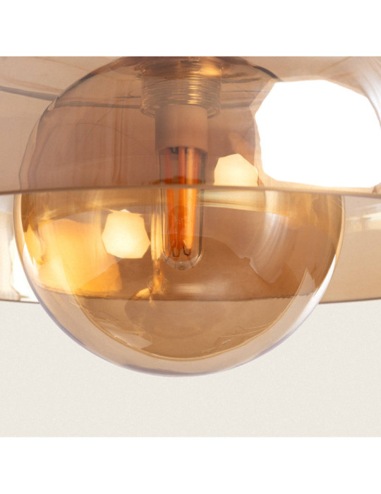 Suspension Métal et Verre Cailin