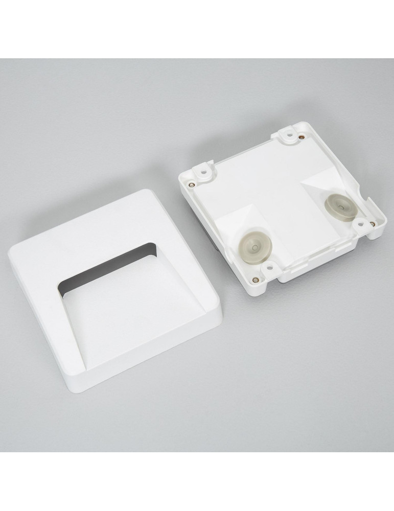 Balise LED Extérieure 3W En Saillie au Mur Carrée Dag Blanche