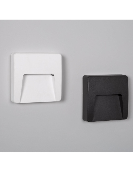 Balise LED Extérieure 3W En Saillie au Mur Carrée Dag Blanche