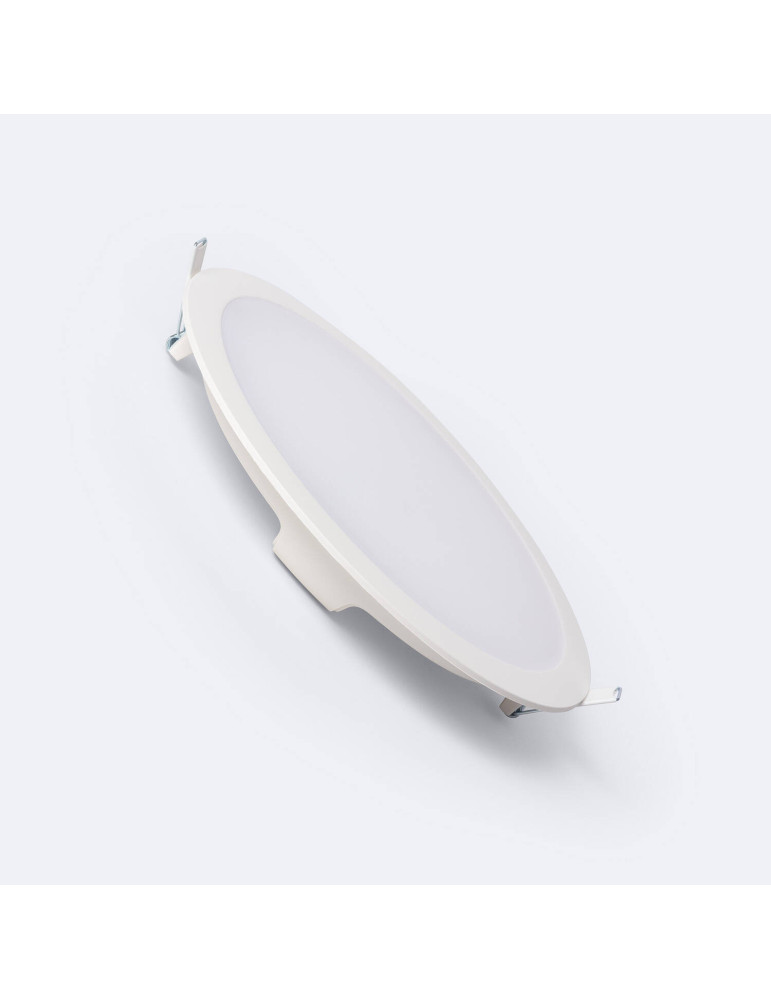 Spot Downlight LED 18.2W Rond Blanc Coupe Ø 200 mm Spot Downlight LED 18.2W Rond Blanc Coupe Ø 200 mm