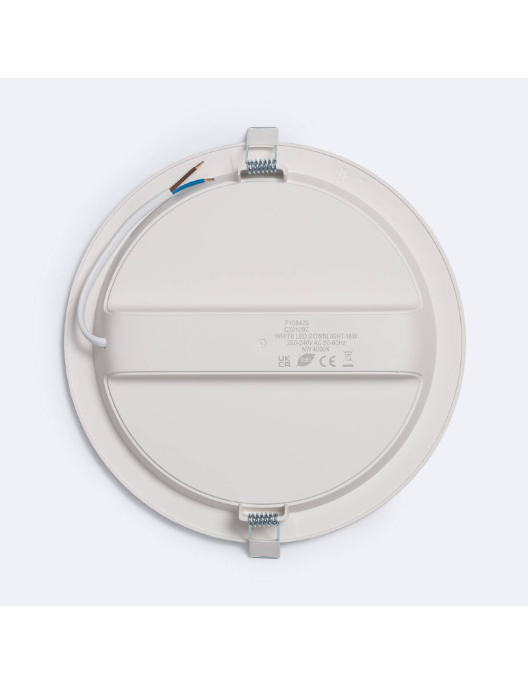 Spot Downlight LED 18.2W Rond Blanc Coupe Ø 200 mm